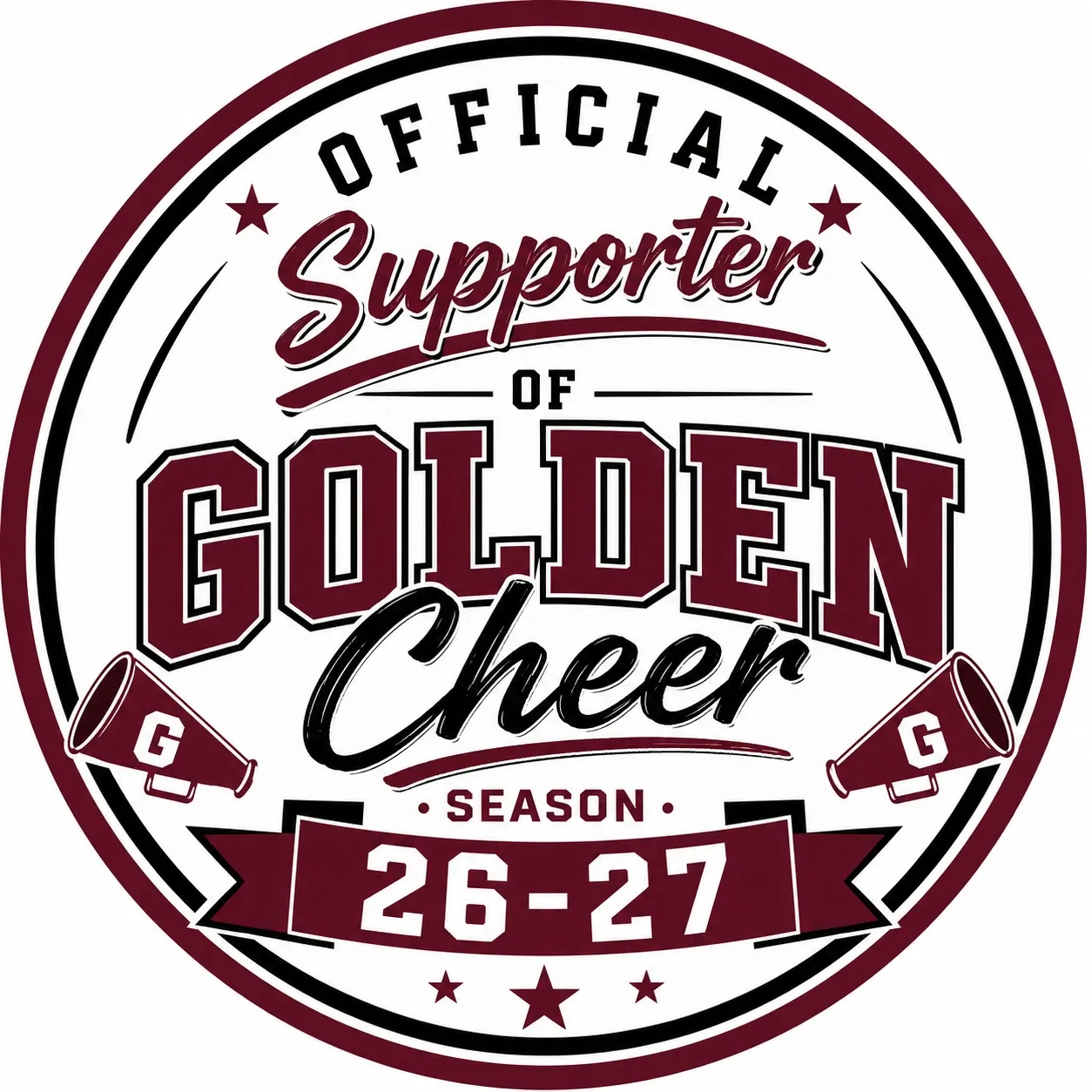 Official Supporter of Golden Cheer, 2026–27 season badge