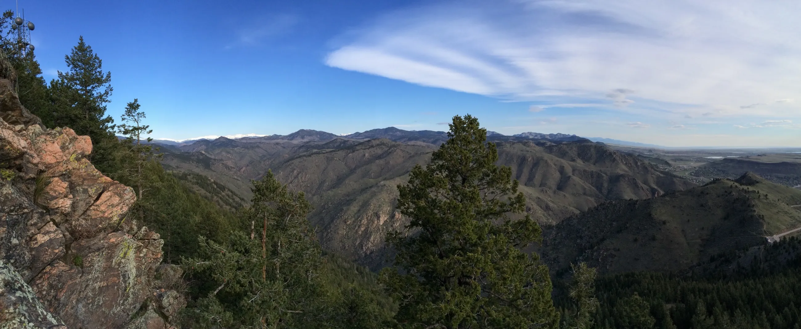 View from Lookout Mountain over Golden and the plains
