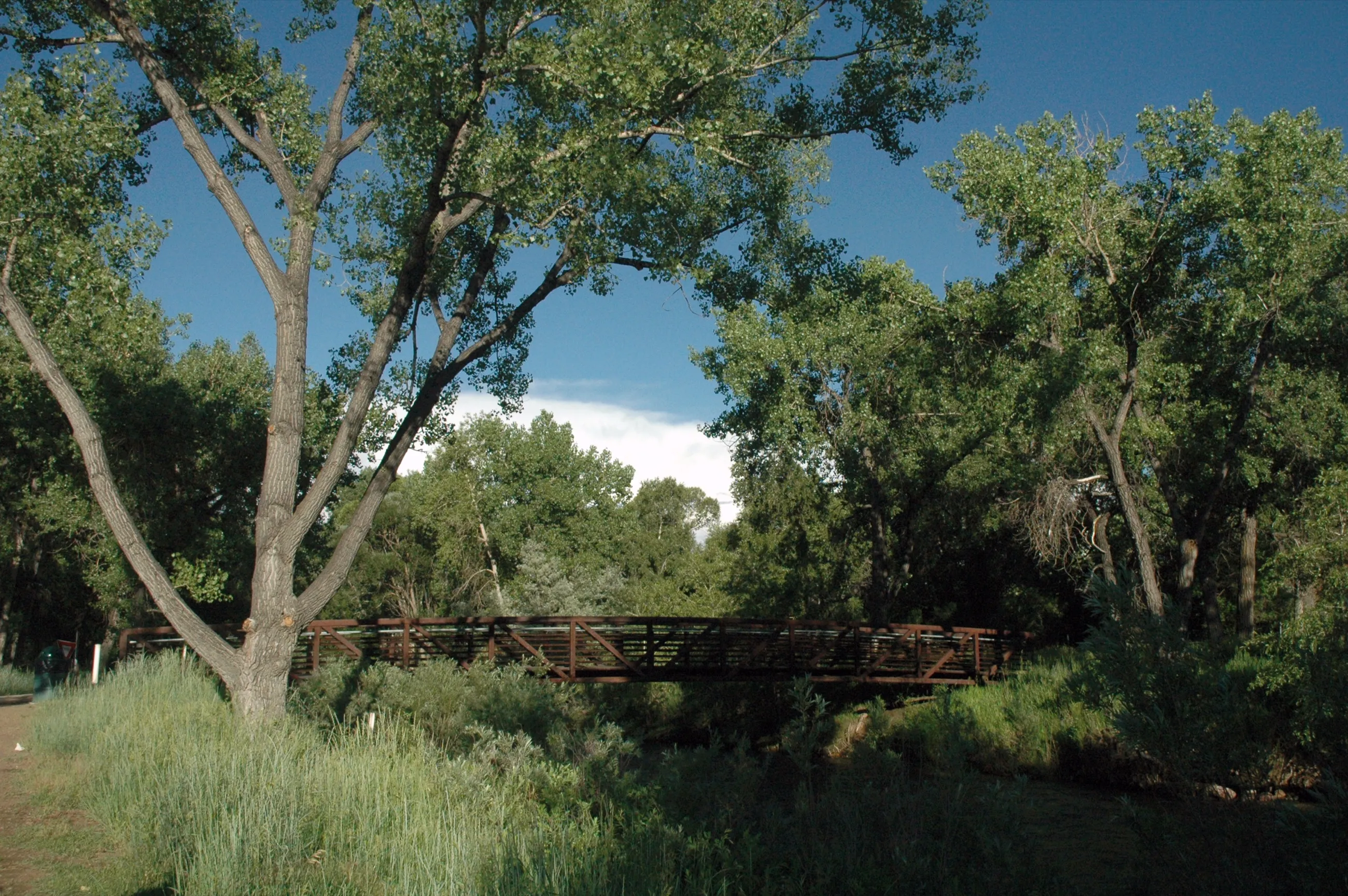 Clear Creek greenbelt in Wheat Ridge, Colorado